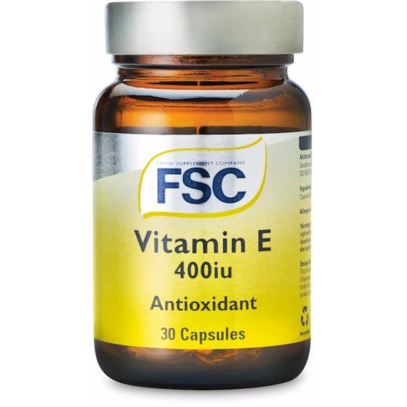 FSC Vitamin E (D-Alpha-Tocopherol) 400iu 30 Capsules