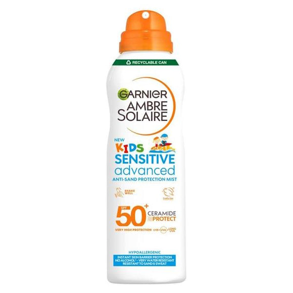 Garnier Ambre Solaire Kids Sensitive Advanced Anti-Sand Protection Mist SPF50+ 150ml