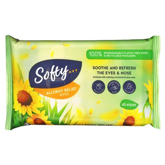 Softy Allergy Relief Wipes 40 Wipes