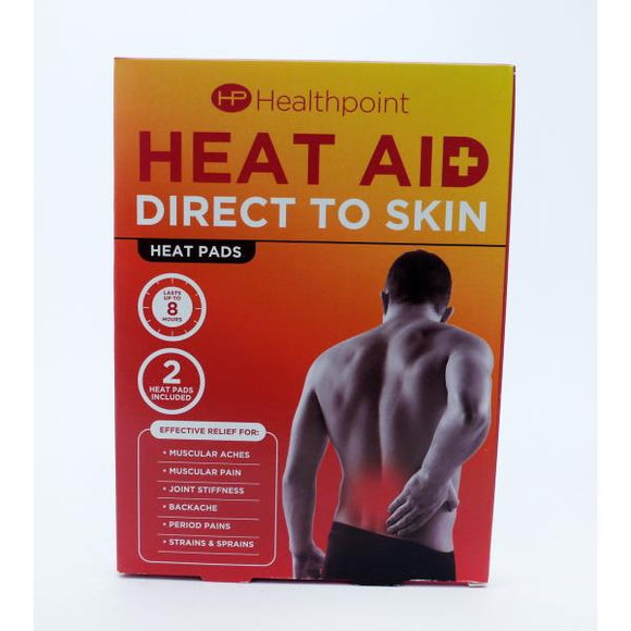 Healthpoint Heat Aid Direct To Skin 2 Heat Pads