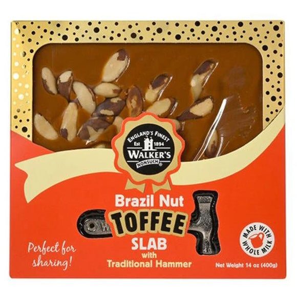 Walker's Nonsuch Brazil Nut Toffee Slab 400g