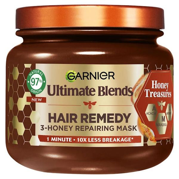 Garnier Ultimate Blends Hair Remedy 3-Honey Repairing Mask 340ml