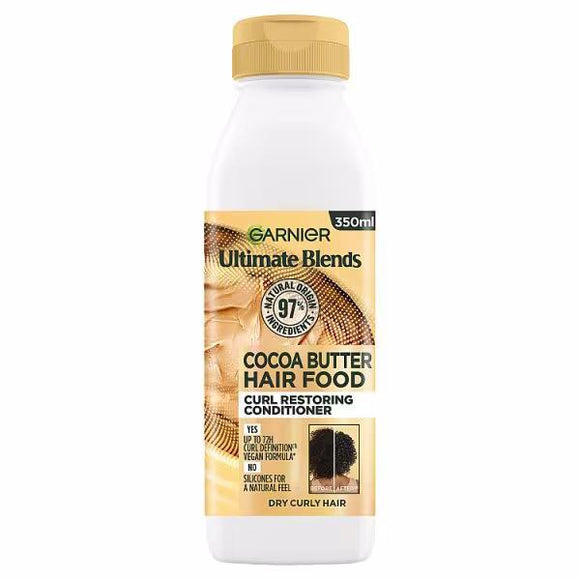 Garnier Ultimate Blends Hair Food Cocoa Butter Conditioner 350ml