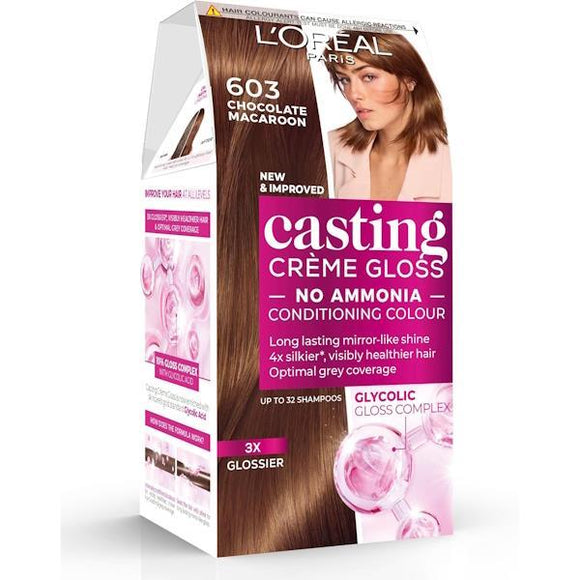 L'Oreal Casting Creme Gloss Semi-Permanent Hair Colour 603 Chocolate Macaroon