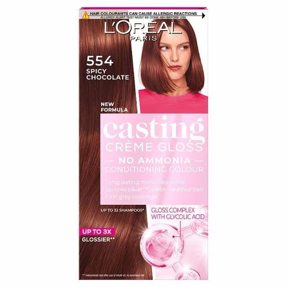 L'Oreal Casting Creme Gloss Semi-Permanent Hair Colour 554 Spicy Chocolate