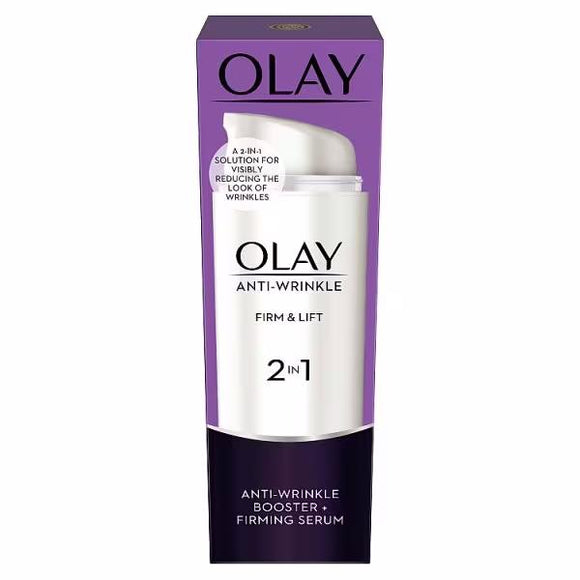 Olay Anti-Wrinkle Firm & Lift 2in1 Anti-Wrinkle Booster + Firming Serum 50ml