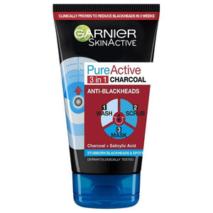 Garnier Skin Active Pure Active 3in1 Charcoal Anti-Blackheads 150ml