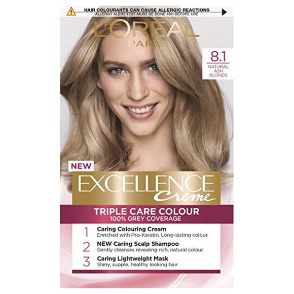 L'Oreal Excellence Creme Triple Care Colour 8.1 Natural Ash Blonde