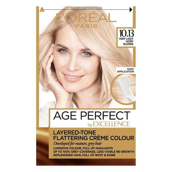 L'Oreal Age Perfect Permanent Creme Colour 10.13 Very Light Ivory Blonde