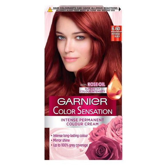 Garnier Color Sensation Intense Permanent Colour Cream 6.60 Intense Ruby