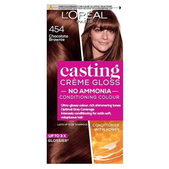 L'Oreal Casting Creme Gloss Semi-Permanent Hair Colour 454 Chocolate Brownie