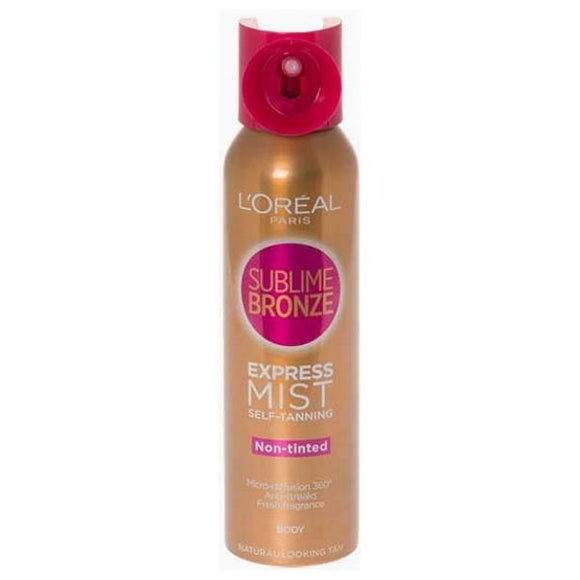 L'Oreal Sublime Bronze Express Mist Self Tanning Spray Body 150ml