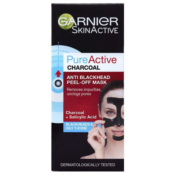 Garnier Skin Active Pure Active Charcoal Anti-Blackhead Peel-Off Mask 50ml