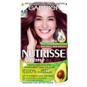 Garnier Nutrisse Creme Permanent Colour 4.6 Deep Red