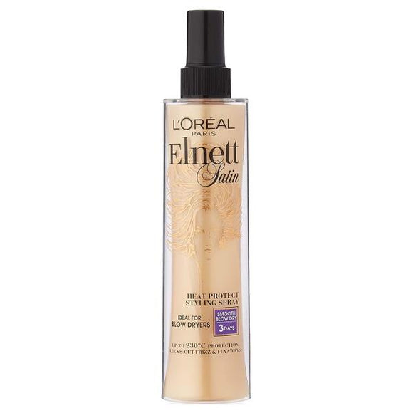 L'Oreal Elnett Heat Protect Styling Spray Smooth Blow Dry 170ml