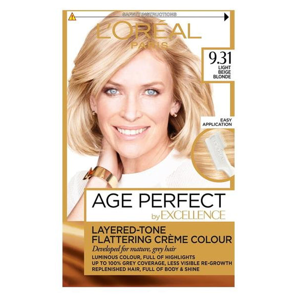 L'Oreal Age Perfect Permanent Creme Colour 9.31 Light Beige Blonde