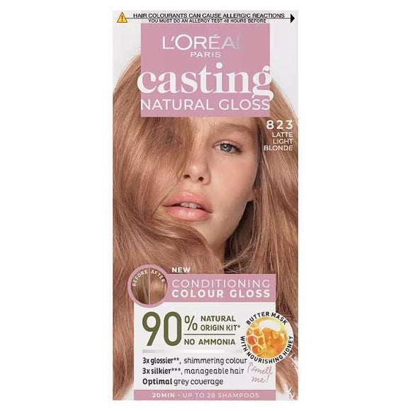 L'Oreal Casting Natural Gloss 823 Latte Light Blonde