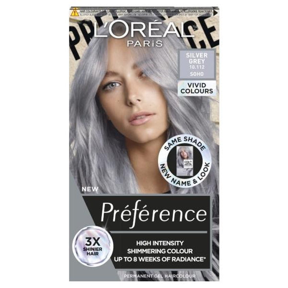 L'Oreal Preference Vivids 10.112 Soho Silver Grey