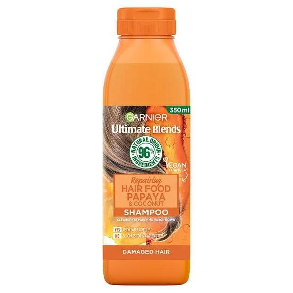 Garnier Ultimate Blends Repairing Hair Food Papaya & Coconut Shampoo 350ml