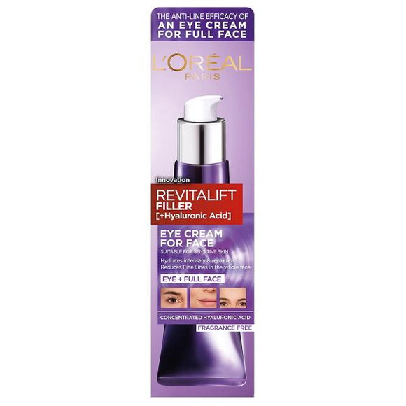 L'Oreal Revitalift Filler Eye Cream For Face 30ml