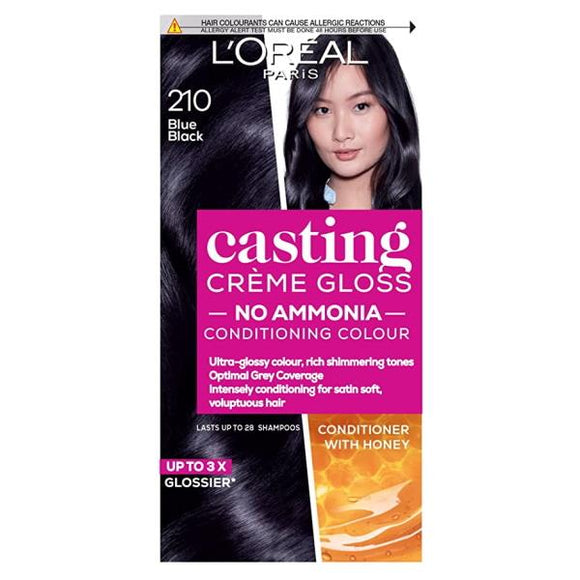 L'Oreal Casting Creme Gloss Semi-Permanent Hair Colour 210 Blue Black