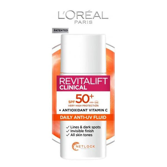 L'Oreal Revitalift Clinical Daily Anti-UV Fluid SPF50+ 50ml