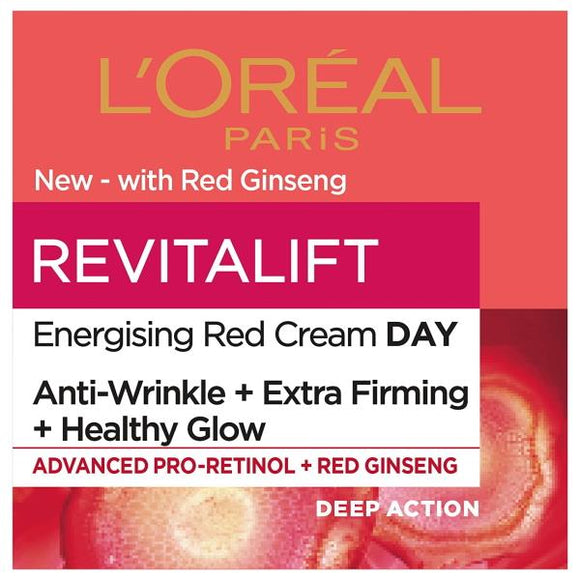 L'Oreal Revitalift Energised Red Day Cream 50ml