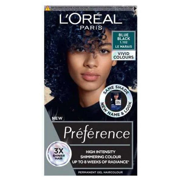 L'Oreal Preference Vivids 1.102 Le Marais Blue Black