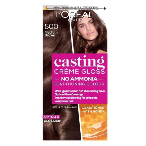 L'Oreal Casting Creme Gloss Semi-Permanent Hair Colour 500 Medium Brown