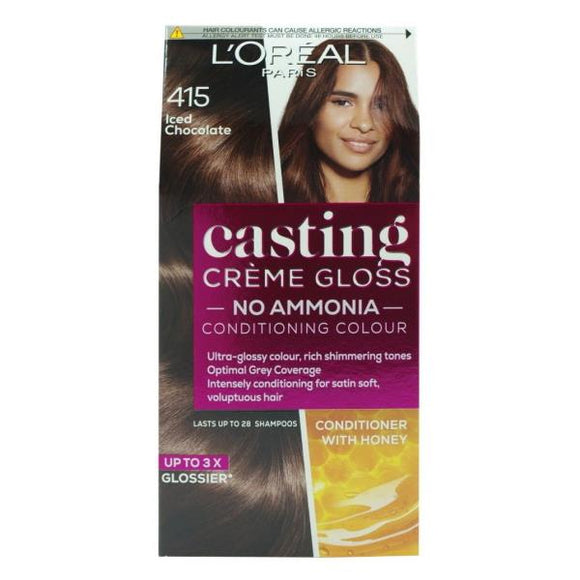 L'Oreal Casting Creme Gloss Semi-Permanent Hair Colour 415 Iced Chocolate