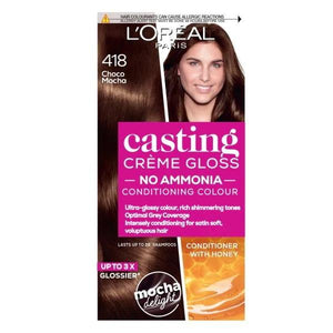 L'Oreal Casting Creme Gloss Semi-Permanent Hair Colour 418 Choco Mocha