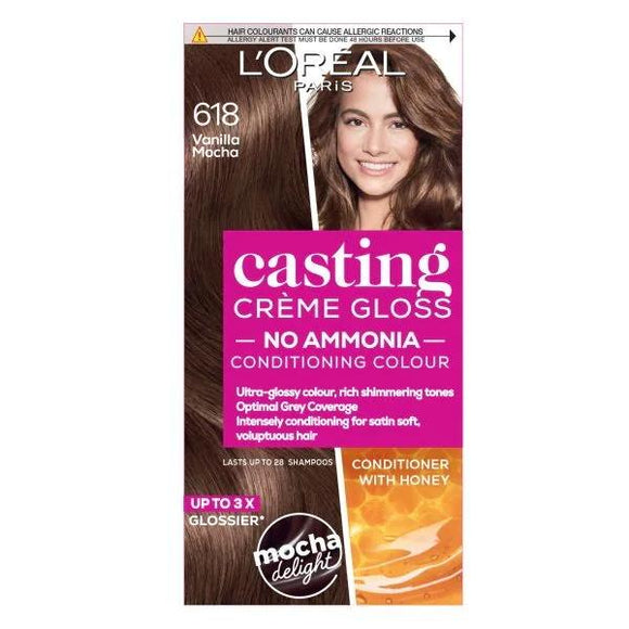 L'Oreal Casting Creme Gloss Semi-Permanent Hair Colour 618 Vanilla Mocha