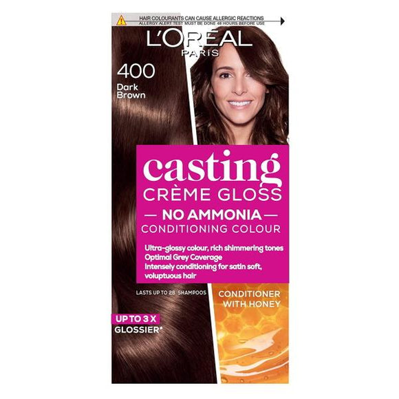 L'Oreal Casting Creme Gloss Semi-Permanent Hair Colour 400 Dark Brown