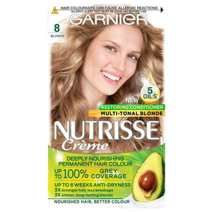 Garnier Nutrisse Creme Permanent Colour 8 Blonde