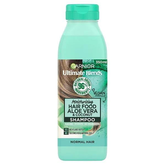 Garnier Ultimate Blends Moisturising Hair Food Aloe Vera & Coconut Shampoo 350ml