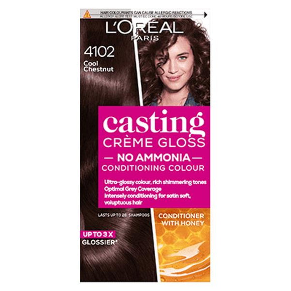 L'Oreal Casting Creme Gloss Semi-Permanent Hair Colour 4102 Cool Chestnut