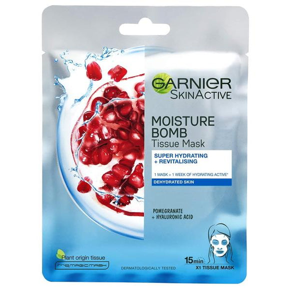 Garnier Skin Active Moisture Bomb Tissue Mask Pomegranate + Hyaluronic Acid