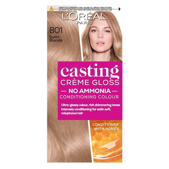 L'Oreal Casting Creme Gloss Semi-Permanent Hair Colour 801 Satin Blonde