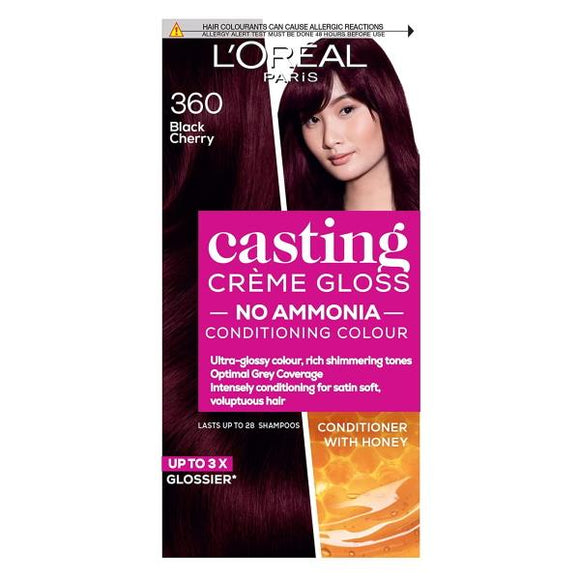 L'Oreal Casting Creme Gloss Semi-Permanent Hair Colour 360 Black Cherry