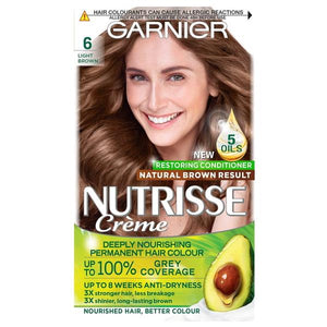 Garnier Nutrisse Creme Permanent Colour 6 Light Brown