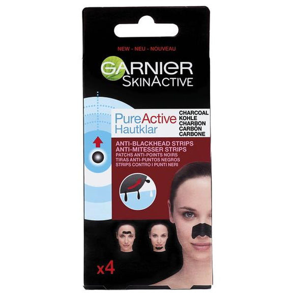 Garnier Skin Active Pure Active Charcoal 4 Anti-Blackhead Strips