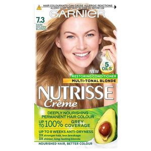 Garnier Nutrisse Creme Permanent Colour 7.3 Dark Golden Blonde