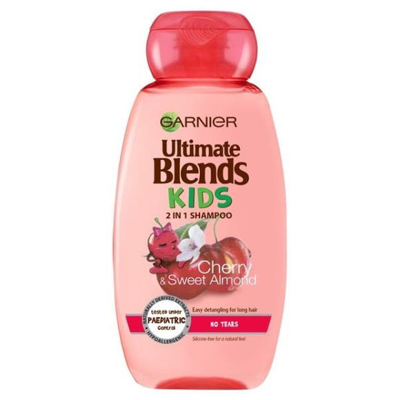 Garnier Ultimate Blends Kids 2in1 Shampoo Cherry & Sweet Almond 250ml