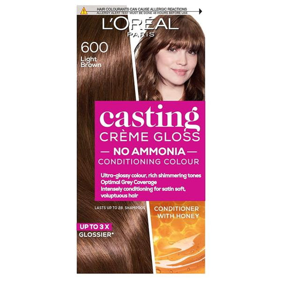 L'Oreal Casting Creme Gloss Semi-Permanent Hair Colour 600 Light Brown