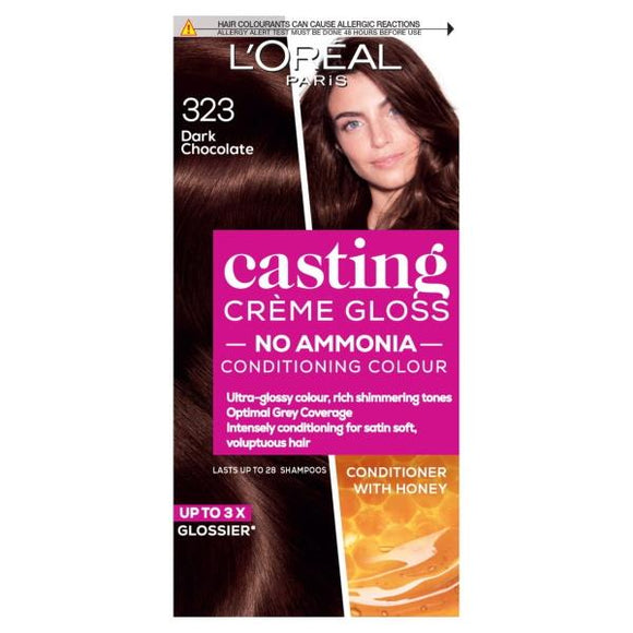 L'Oreal Casting Creme Gloss Semi-Permanent Hair Colour 323 Dark Chocolate