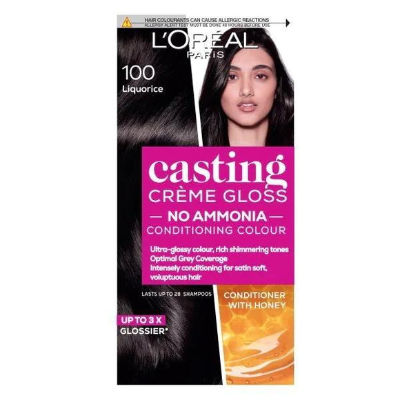 L'Oreal Casting Creme Gloss Semi-Permanent Hair Colour 100 Liquorice
