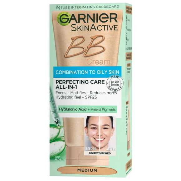Garnier Skin Active BB Cream Oil Free SPF25 Medium 50ml