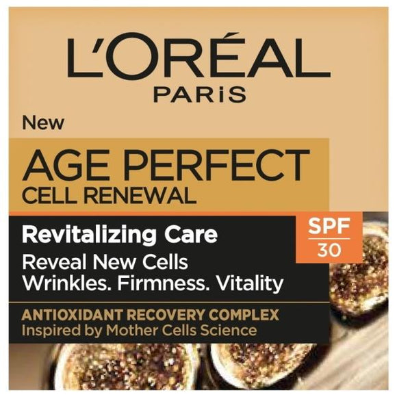 L'Oreal Age Perfect Cell Renew Revitalising Day Cream SPF30 50ml