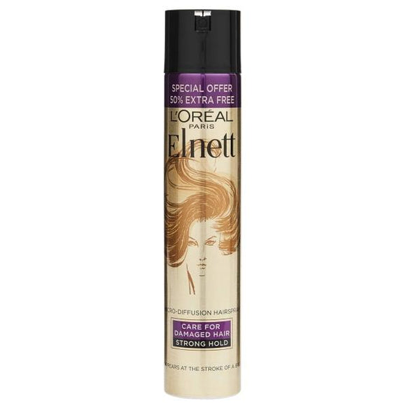 L'Oreal Elnett Hairspray Strong Hold For Damaged Hair 200ml + 100ml