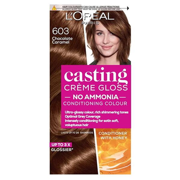 L'Oreal Casting Creme Gloss Semi-Permanent Hair Colour 603 Chocolate Caramel